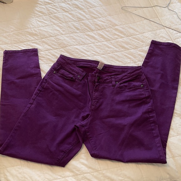 Cache Purple Pants Size 12 - Picture 5 of 5